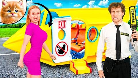 Как Пронести Домашних Животных в Самолёт | Война Пранков от TeamTeen Challenge смотреть онлайн