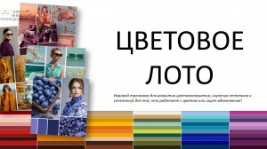 ЦВЕТОВОЕ ЛОТО - игра по изучению цвета