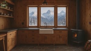 Интерьер и декор кухни в деревенском стиле в коричневых тонах  (3)