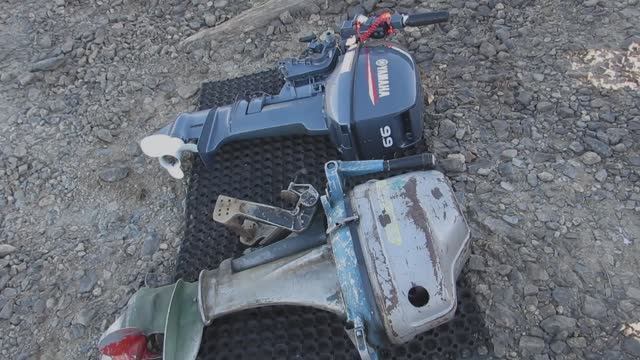 Ямаха 15 против Вихрь 20 часть 2. Казанка с загрузкой. смотреть онлайн