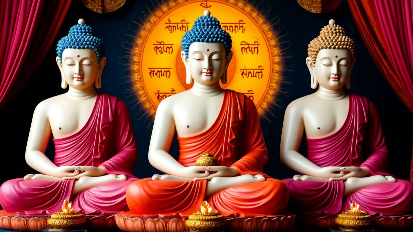 🌀 МАНТРА ТРЕХ ТЕЛ БУДДЫ! Om Ah Hum: Очищение Кармы, Мудрость и Просветление за 1 Сессию! 🙏✨