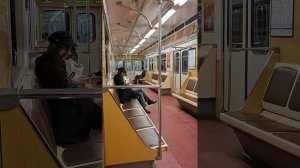 Поездка на Пришельце+в уникальном вагоне на Фрунзенско-Приморской линии метро, Бухарестская-Слава