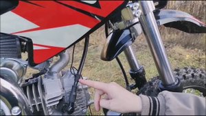 Установка моточасов на питбайк