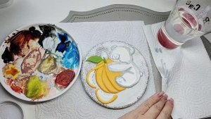 Мишка с апельсином