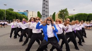 Крутой флешмоб PSY