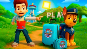 РАЙДЕР ВЫГНАЛ ИЗ ДОМА ГОНЩИКА ЩЕНЯЧИЙ ПАТРУЛЬ в МАЙНКРАФТ PAW PATROL МУЛЬТИК