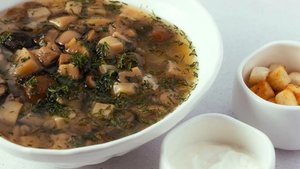 Готовим вкусный грибной суп,это может быть просто и без похода в лес!