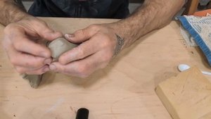 Слепил бегемота и озвучил свои мысли.