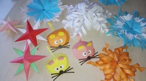 4 идеи поделок к новому 2026 году из бумаги