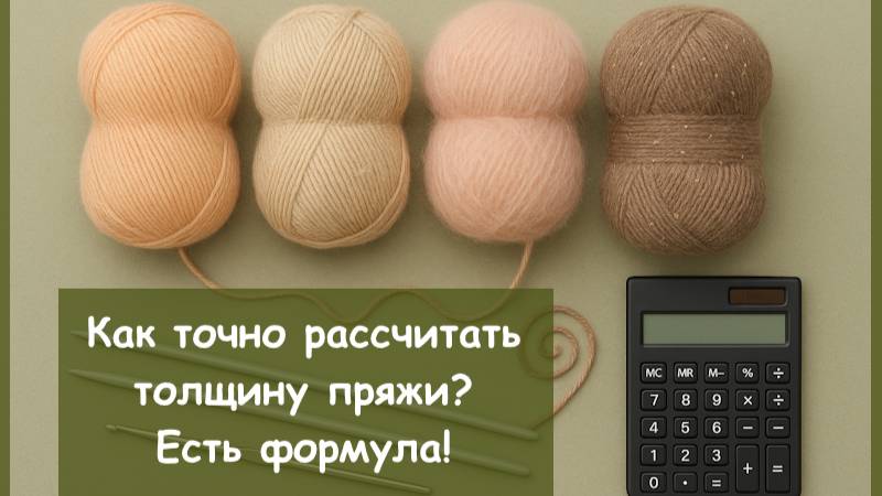 Как рассчитать толщину пряжи, если она состоит из нескольких нитей разной толщины смотреть онлайн