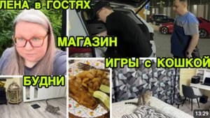 2205 ИГРАЕМ с КОШКОЙ\ЛЕНА и Я ГОТОВИМ\БУДНИ\ПОКУПКА ПРОДУКТОВ влог