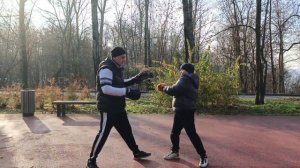 Кельчин Александр и Кельчин Степан, тренировка по боксу на лапах. #boxing #2025 #sports #recommendat