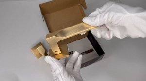 Ручка на раздельном тонком основании VETTORE R21.122 SSG (Сатинированное золото)