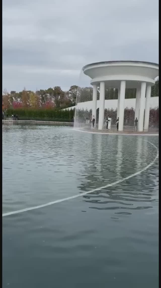 Парк Каснодар, песня фонтана под шум дождя