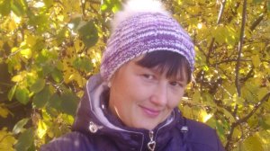 шапка "Осенний вереск"#шапка на спицах#(архив)