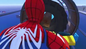 МУЛЬТИКИ ДЛЯ МАЛЫШЕЙ ПРО СУПЕР ГЕРОЕВ.  ОТВАЖНЫЙ СУПЕР ГЕРОЙ КАТАЕТСЯ НА МОТОЦИКЛЕ И СБИВАЕТ ВРАГОВ.