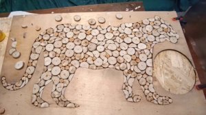 Леопард из спилов своими руками.