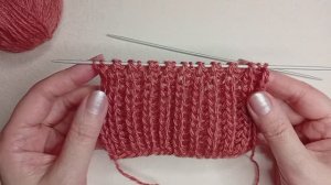 Английская резинка спицами (классическая). Патентная резинка