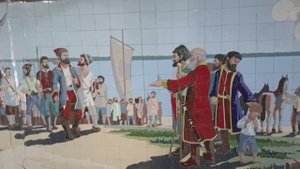 Ростов-на-Дону - подземный переход с историческими мозаичными картинками.