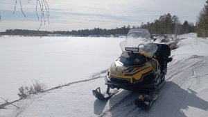 как выехать из наледи снегоход Стелс Викинг 600
