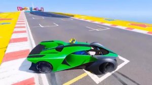 Мультфильм про машинки тачки гонки цвета супергероев красочный мультик для детей видеоигра