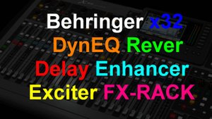 Настройка Behringer X32 о FX