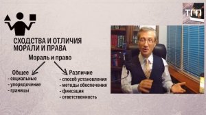 Сходства и отличия морали и права
