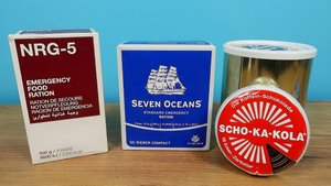 Аварийный рацион на случай катастрофы. Шоколад Люфтваффе. Хлеб из консервы. Emergency ration.