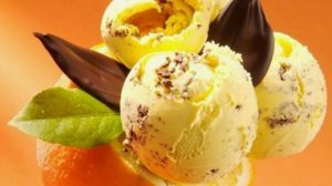 Мороженое шоколадно-апельсиновое.