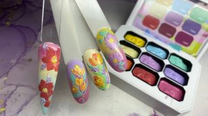 Гель краски в палетке с AliExpress 💥Порисуем? 😉💅