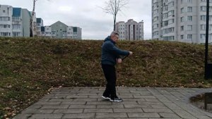 Практика с палкой Тайцзи Бань (3)