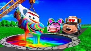 Машинки летают и прыгают! Развивающие мультики Машины помощники. Мультфильмы про машинки