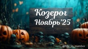КОЗЕРОГ ♑ НОЯБРЬ 2025
