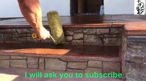 ПЕЧАТНЫЙ  БЕТОН   оформление  загородной  усадьбы.    Printed concrete for private houses.