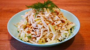 Салат из дайкона с огурцом и отварными яйцами. Просто, вкусно и ОЧЕНЬ полезно!