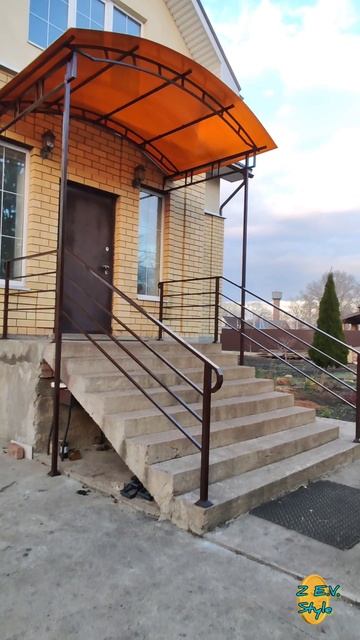 Навес над входом + перила.mp4 смотреть онлайн