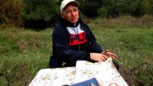 Осенний поход. Окрестности города Обнинск. Подвесной мост через реку Протва