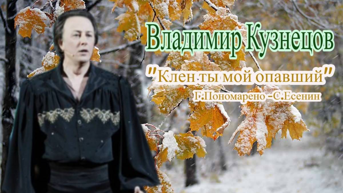 ВЛАДИМИР КУЗНЕЦОВ. Ночь искусств концерт Есенин... Клён ты мой опавший 03.11.25