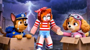 😭 ПОЧЕМУ ЩЕНЯЧИЙ ПАТРУЛЬ ВЫБРОСИЛИ НА УЛИЦУ В МАЙНКРАФТ