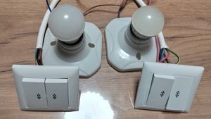 Как подключить двухклавишный проходной выключатель