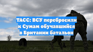 ТАСС: ВСУ перебросили к Сумам обучавшийся в Британии батальон