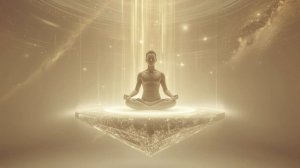 Genesis of Golden Light 🌟 2 Hour Divine Ambience  Floating Glass Island & Galactic Spirals