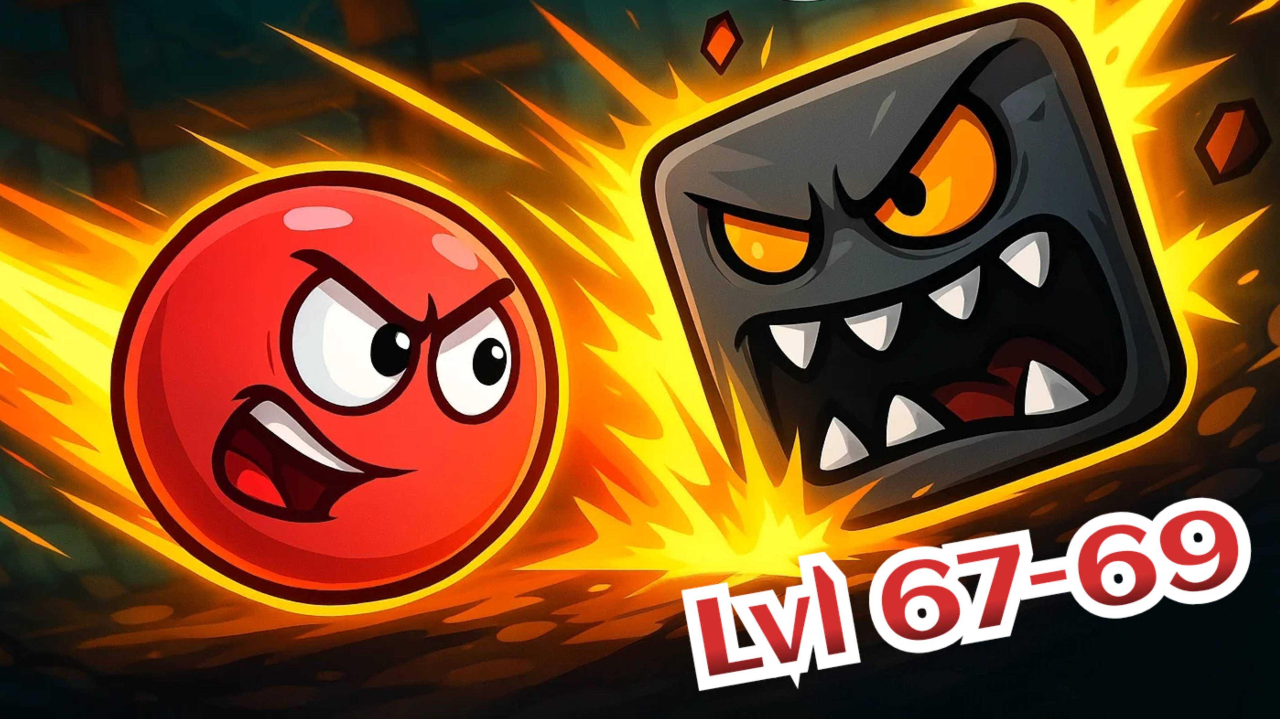 🔴ИГРАЕМ В КРАСНЫЙ ШАРИК. Подземные ходы. Уровни 67-69🕹 Red Ball 4 НА ВРЕМЯ. смотреть онлайн