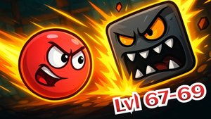 🔴ИГРАЕМ В КРАСНЫЙ ШАРИК. Подземные ходы. Уровни 67-69🕹 Red Ball 4 НА ВРЕМЯ.