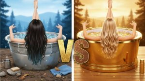 💰 Нереально богатая девушка в дикой природе 🌿 Выживание за $1 vs $10 000!