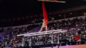 Китаец 161 на брусьях