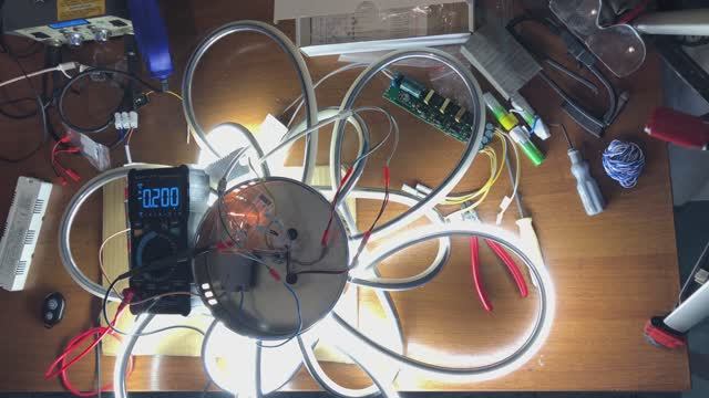 Подбор и замена драйвера светодиодной люстры | измерение выходного тока