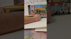 мир лего модель городского автобуса остановка водитель и пассажир и в комплекте