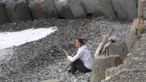 Между станциями "Совхоз" и "Якорная Щель " в Сочи.