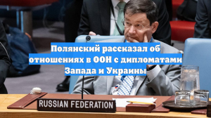 Полянский рассказал об отношениях в ООН с дипломатами Запада и Украины